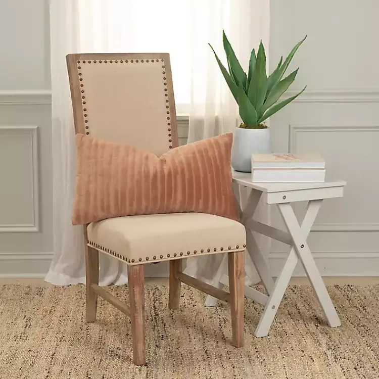 Pillows>Kirklands Home Asymmetrical Stripe Lumbar Pillow Brown