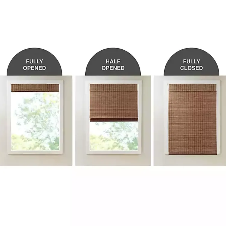 Kirklands Home Bamboo Light Filtering Roman Shade, 31 in. Brown Hot