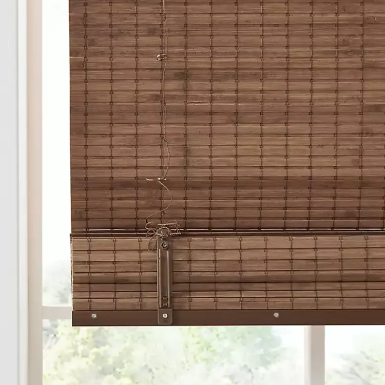 Kirklands Home Bamboo Light Filtering Roman Shade, 31 in. Brown Hot