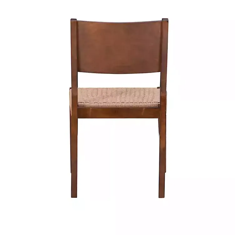 Kirklands Home Basketweave Wood Dining Chairs, Set of 2 Brown Hot