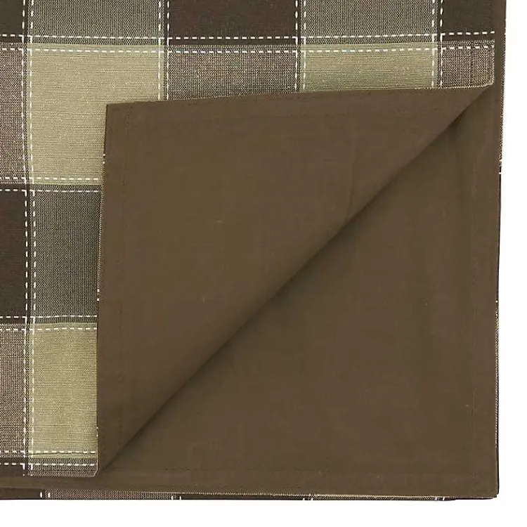 Kirklands Home Brown Block Plaid Table Runner, 90 in. Best