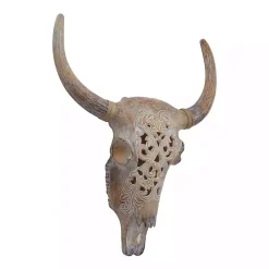 Kirklands Home Bohemian Bull Wall Plaque Brown Sale