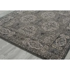 Kirklands Home Bordered Pattern Area Rug, 4x6 Brown Clearance