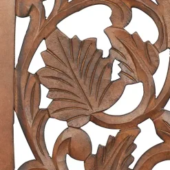 Kirklands Home Botanical Wood Panel Wall Plaque Brown Best