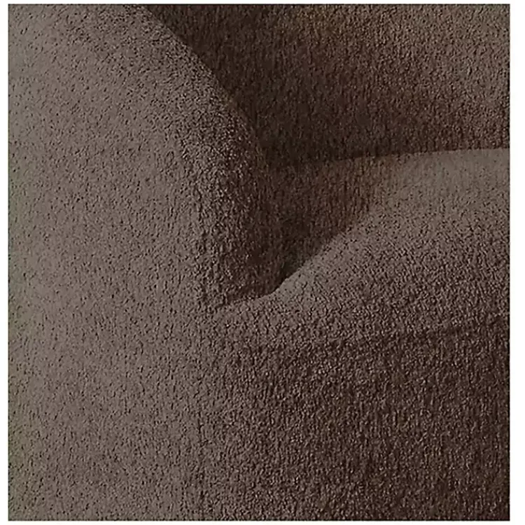 Kirklands Home Boucle Barrel Swivel Accent Chair Brown Sale