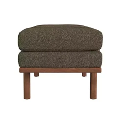 Kirklands Home Boucle Faux Leather Bench Brown Online