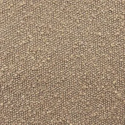 Kirklands Home Boucle Channeled Upholstered Ottoman Brown Best