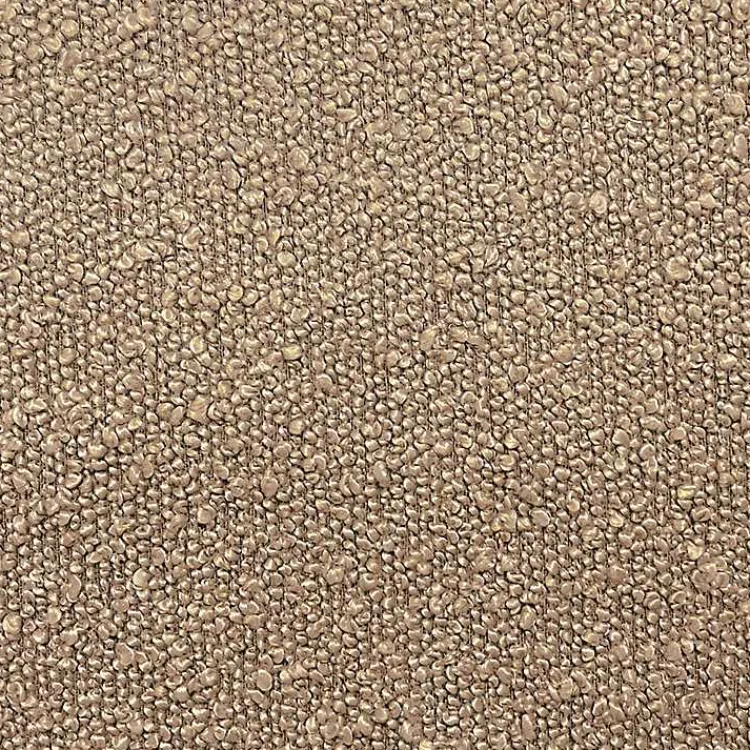 Kirklands Home Boucle Channeled Upholstered Ottoman Brown Best