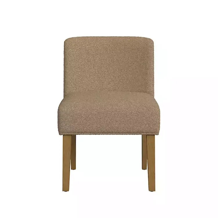 Kirklands Home Boucle Upholstered Dining Chair Brown