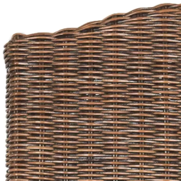 Kirklands Home Camelback Wicker Dining Chairs, Set of 2 Brown New