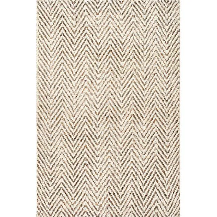 Kirklands Home Brown Chevron Valen Area Rug, 8x10