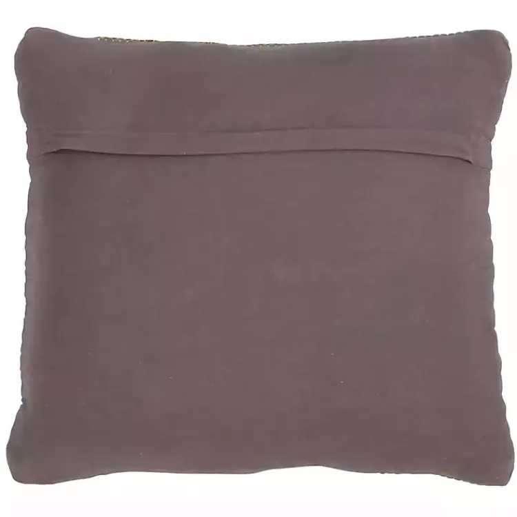 Pillows>Kirklands Home Chindi Woven Jute Throw Pillow Brown
