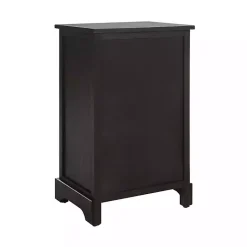 Kirklands Home Cora Accent Table with Woven Storage Baskets Brown Best