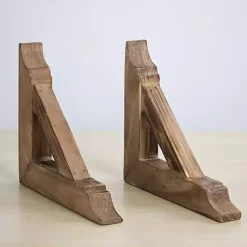Kirklands Home Brown Corbel Shelf Brackets, Set of 2 Hot