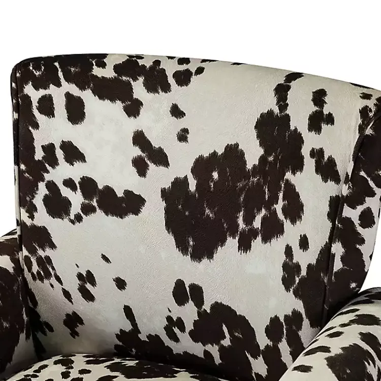 Kirklands Home Brown Cow Print Upholstered Accent Chair Online