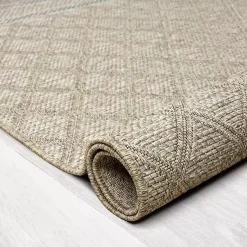 Kirklands Home Diamond Lattice Indoor/Outdoor Rug, 5x7 Brown Best