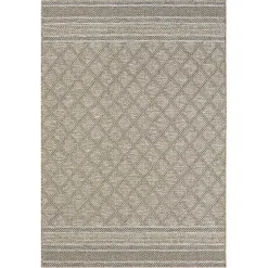 Kirklands Home Diamond Lattice Indoor/Outdoor Rug, 8x10 Brown Online