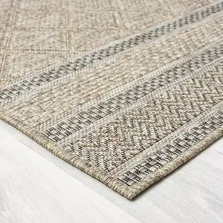 Kirklands Home Diamond Lattice Indoor/Outdoor Rug, 8x10 Brown Online