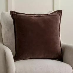 Pillows>Kirklands Home Diamond Velvet Pillow Brown