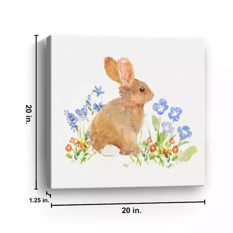 Easter Decorations>Kirklands Home Brown Easter Bunny Canvas Art Print