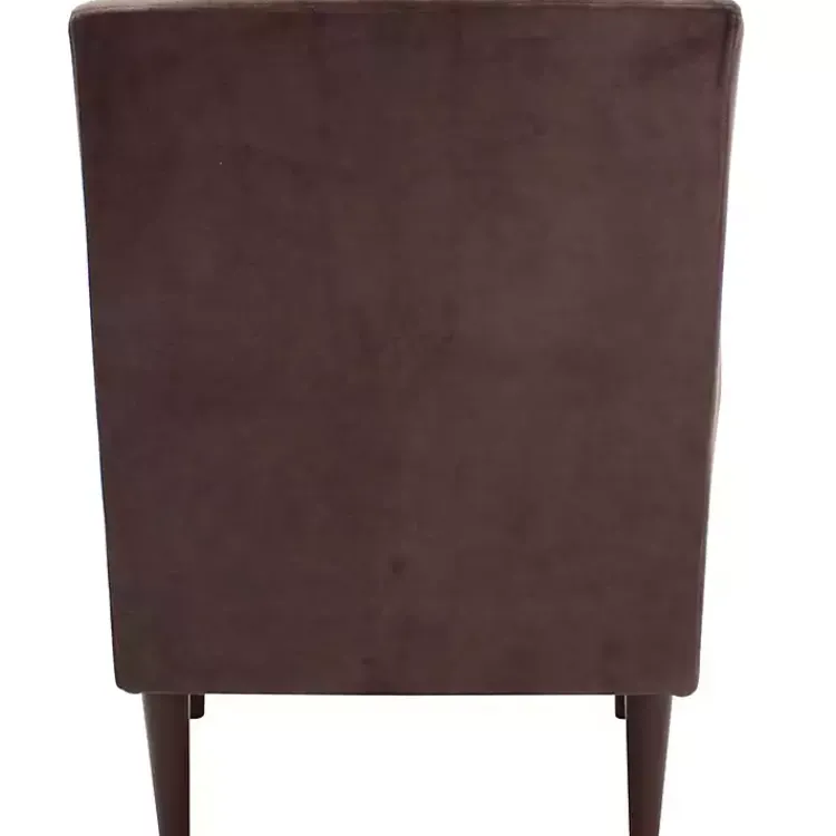 Kirklands Home Ellen Rolled Arms Accent Chair Brown Best