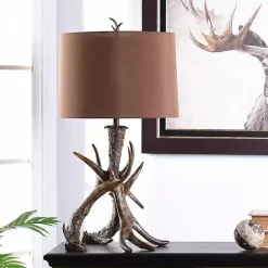 Kirklands Home Faux Antler Table Lamp Brown Hot
