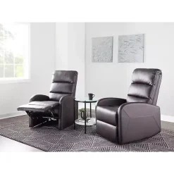 Kirklands Home Faux Leather Dormi Recliner Brown Sale