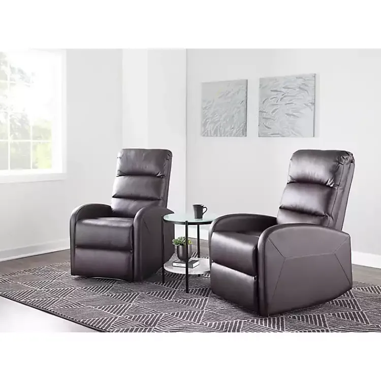 Kirklands Home Faux Leather Dormi Recliner Brown Sale