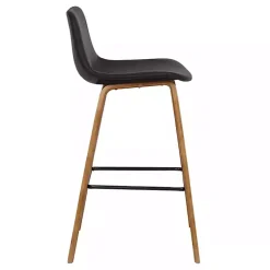 Kirklands Home Faux Leather Maddie Bar Stool Brown Outlet