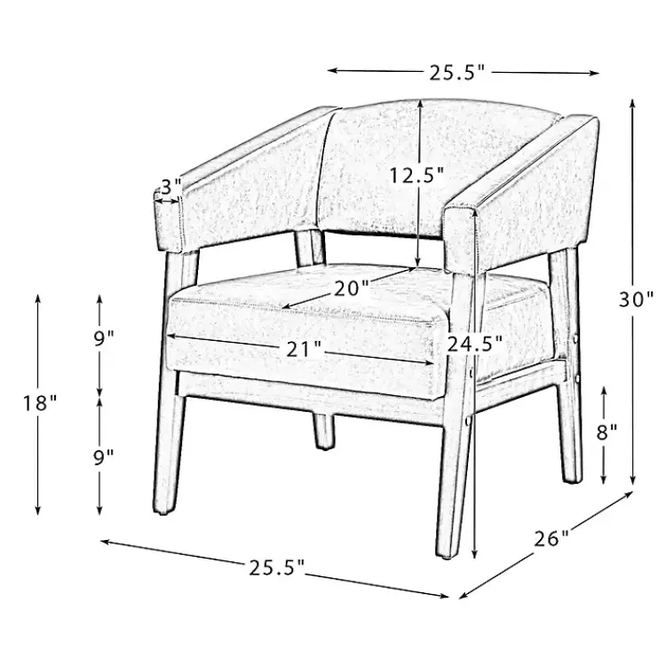 Kirklands Home Faux Leather Nicki Accent Chair Brown Clearance