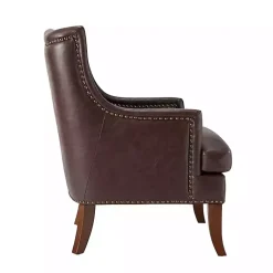 Kirklands Home Faux Leather Ophelia Accent Chair Brown Online