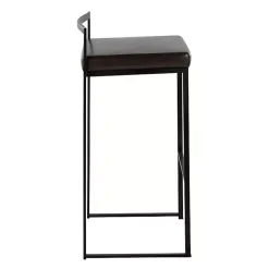 Kirklands Home Faux Leather Stackable Bar Stools, Set of 2 Brown Hot