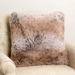 Pillows>Kirklands Home Faux Wolf Fur Pillow Brown