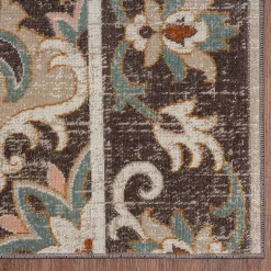 Kirklands Home Brown Floral Medallion Outdoor Area Rug, 7x9 Discount