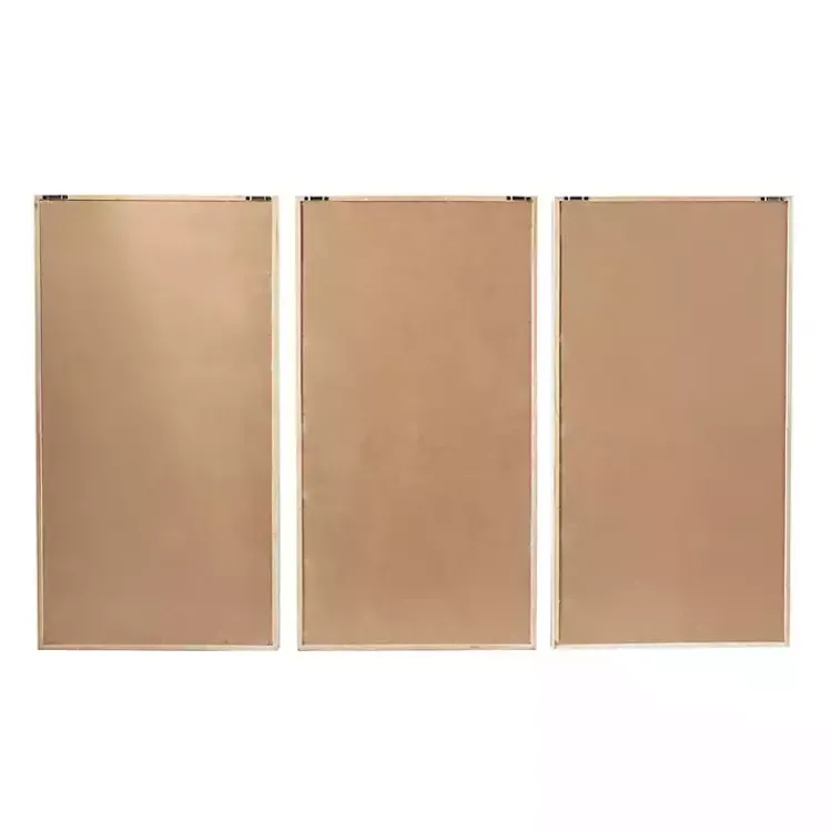 Kirklands Home Brown Geometric Wood Panel Wall Plaques, Set of 3 Clearance