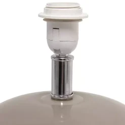 Kirklands Home Glass Short Oval Table Lamp Brown Discount