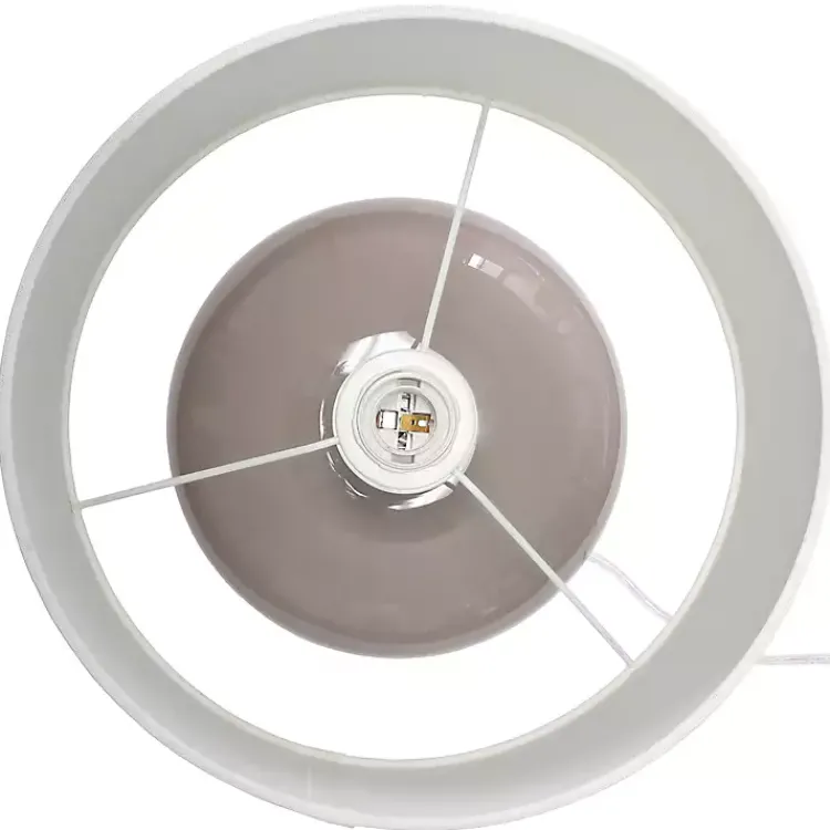 Kirklands Home Glass Short Oval Table Lamp Brown Discount