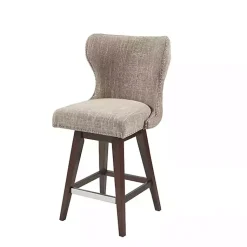 Kirklands Home Ivey High Wingback Swivel Counter Stool Brown Discount