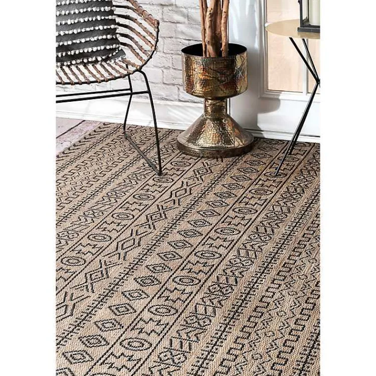 Kirklands Home Jamie Outdoor Area Rug, 5x7 Brown Sale