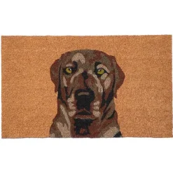 Kirklands Home Labrador Doormat Brown
