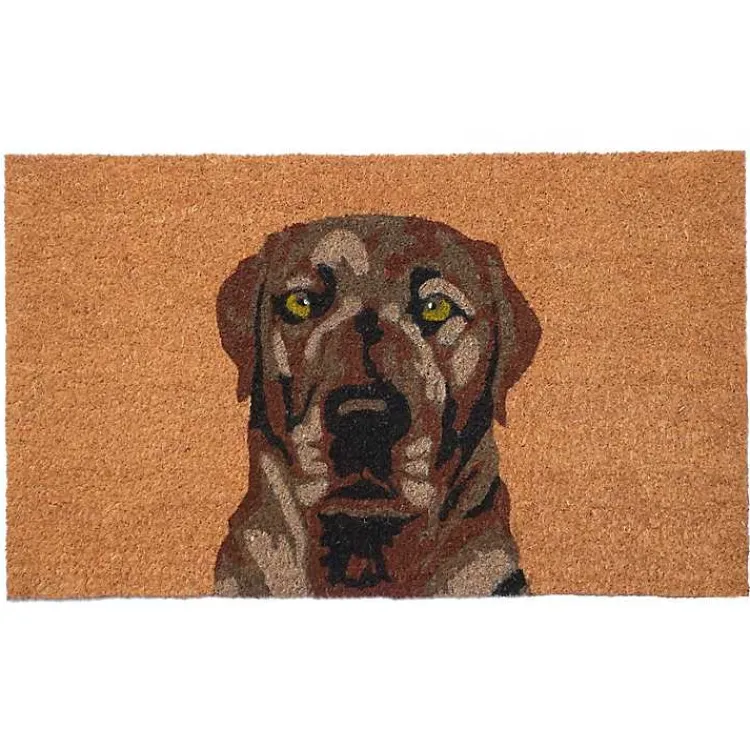 Kirklands Home Labrador Doormat Brown