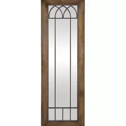 Kirklands Home Brown Larissa Arched Window Leaning Mirror