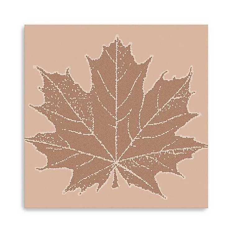Fall>Kirklands Home Brown Maple Leaf Giclee Canvas Art Print