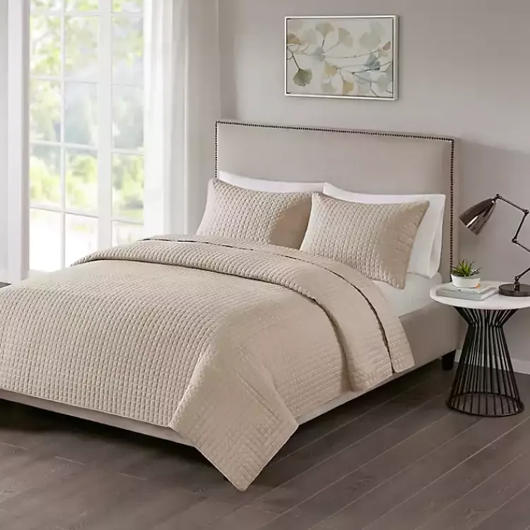 Kirklands Home Nash 3-pc. Reversible Queen Coverlet Set Brown Sale