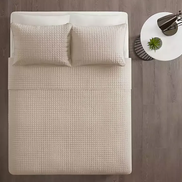 Kirklands Home Nash 3-pc. Reversible Queen Coverlet Set Brown Sale