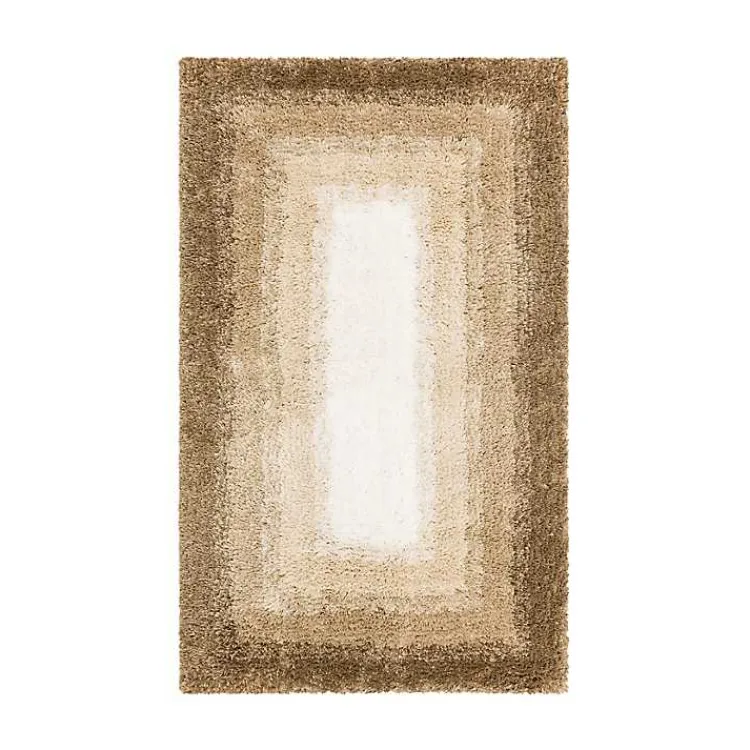 Kirklands Home Ombre Border Bath Mat, 2x4 Brown Sale