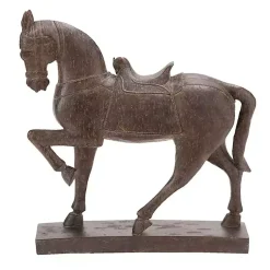 Statues & Figurines>Kirklands Home Polystone Prancing Horse Statue Brown