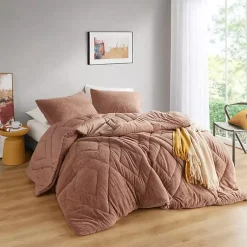 Kirklands Home Quilted Teddy 3-pc. Full/Queen Comforter Set Brown Online