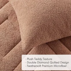 Kirklands Home Quilted Teddy 3-pc. Full/Queen Comforter Set Brown Online