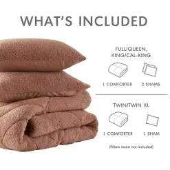 Kirklands Home Quilted Teddy 3-pc. Full/Queen Comforter Set Brown Online